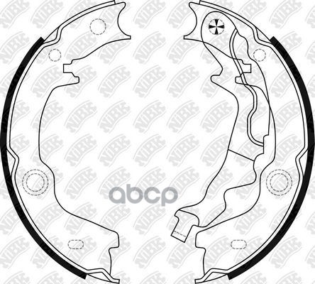 Колодки барабанные HYUNDAI Accent/Verna/KIA Rio II 05-10 NIBK FN0680 NiBK арт. FN0680