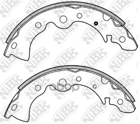 Колодки тормозные барабанные NiBK арт. FN1167