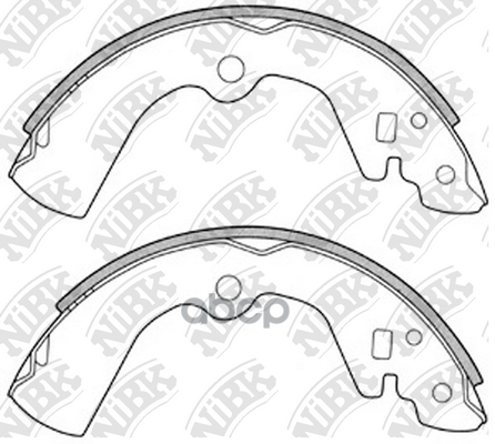 Колодки тормозные барабанные NiBK арт. FN1170