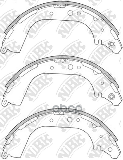 Колодки барабанные NIBK FN1189 NiBK арт. FN1189