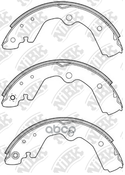 Колодки Тормозные Барабанные Nissan Sunny 90-96/Cube 99-05 Fn1198 NiBK арт. FN1198