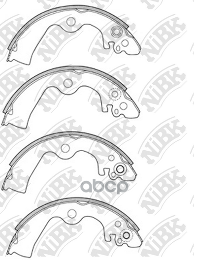 Колодки тормозные барабанные FN1204 NiBK арт. FN1204