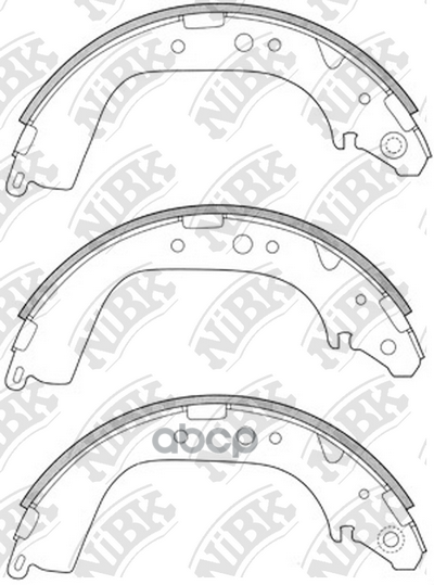 Колодки тормозные барабанные TOYOTA LAND CRUISER 4.2 1990 -   TOYOTA LAND CRUISER 100 4.2 1998 - 200 NiBK арт. fn2280