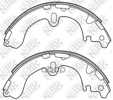 Колодки тормозные барабанные NiBK арт. FN2311