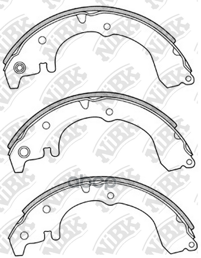 Колодки тормозные барабанные TOYOTA RAUM 1.5 1997 - 2003  TOYOTA SPRINTER 1.8 1995 - 2002 NiBK арт. fn2313