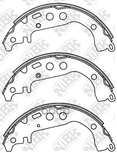 Колодки тормозные барабанные NiBK арт. FN2342