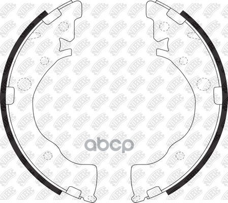 Колодки тормозные барабанные задн. HONDA City 01.09~ / Fit 10.10~ / Insight 11.11~03.13 NiBK арт. fn28002