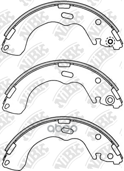 Колодки тормозные барабанные FORD MAVERICK 01-/MAZDA 626 97-02/PREMACY 99-/TRIBUTE 00-  FN3382 NiBK арт. FN3382