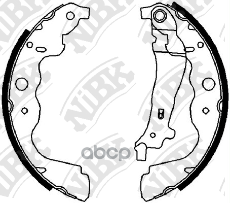 Колодки тормозные барабанные LADA LARGUS 2012 FN43551 NiBK арт. FN43551