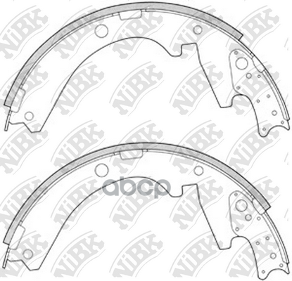 Колодки Тормозные Барабанные NiBK арт. fn6656