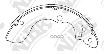 Колодки тормозные барабанные NiBK арт. FN9801