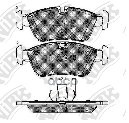 Колодки тормозные дисковые NiBK арт. PN0010