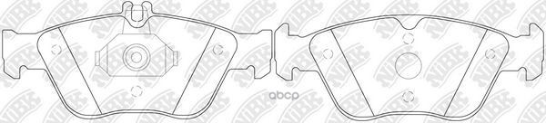 Колодки тормозные дисковые MERCEDES-BENZ W202 2.3/2.4/2.8/W210 2.0-3.0D 95> NiBK арт. pn0026w