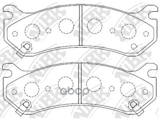 Колодки тормозные дисковые CHEVROLET TAHOE 5.3 2003 - 2006  CHEVROLET TAHOE 5.3 2002 - 2006  CHEVROL NiBK арт. pn0055
