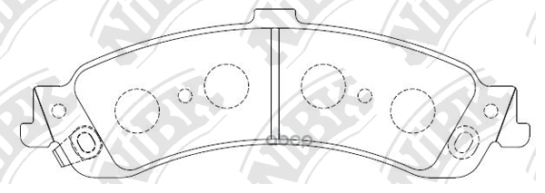 Колодки тормозные дисковые PN0056 NiBK арт. PN0056