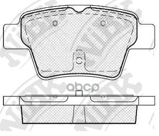 Колодки тормозные дисковые NiBK арт. PN0069