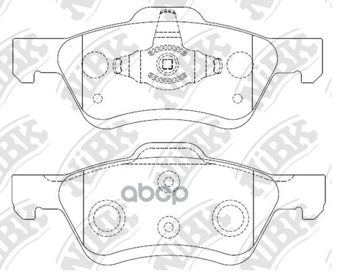 Колодки тормозные дисковые FORD ESCAPE 2004 PN0071 NiBK арт. PN0071