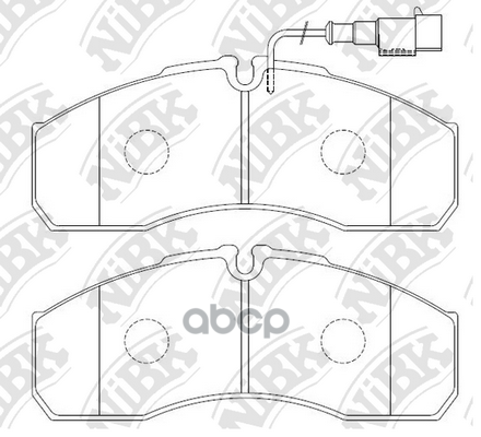 Колодки Передние Nibk Pn0072w NiBK арт. PN0072W