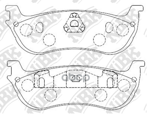 Колодки тормозные дисковые NiBK арт. PN0080