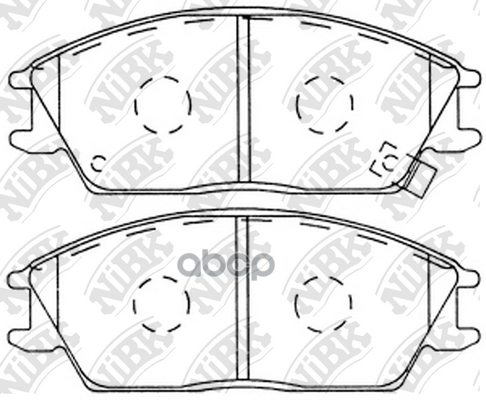 Колодки передние (HYUNDAI ACCENT II, GETZ) PN0091 NiBK арт. PN0091