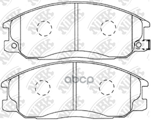 Колодки тормозные дисковые перед NiBK арт. PN0103