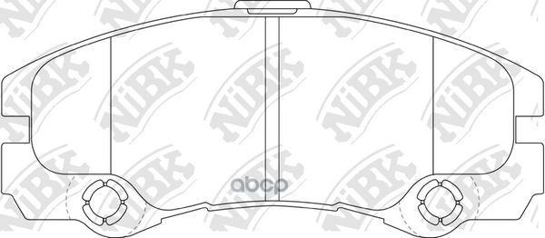 Колодки Тормозные Дисковые | Перед | NiBK арт. PN0161