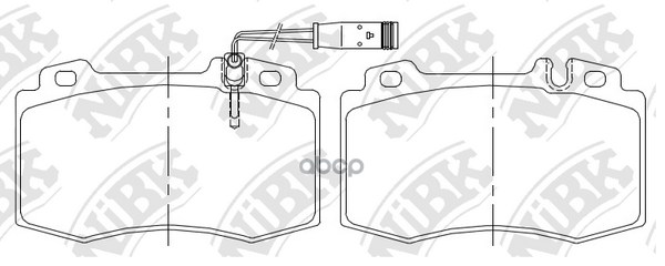 Колодки тормозные дисковые NiBK арт. PN0196W