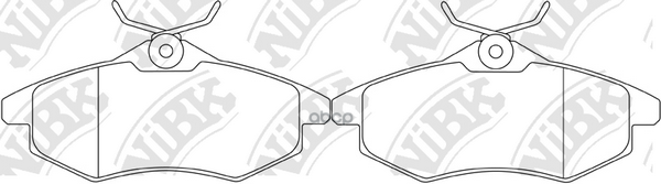 Колодки тормозные дисковые CITROEN C3 1.4 2002 -   CITROEN C2 1.4 2003 -   CITROEN C3 1.1 2002 - NiBK арт. pn0207