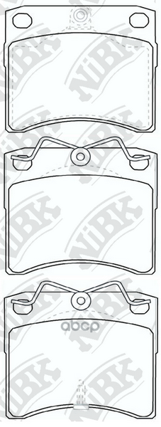 Колодки тормозные дисковые NiBK арт. pn0278