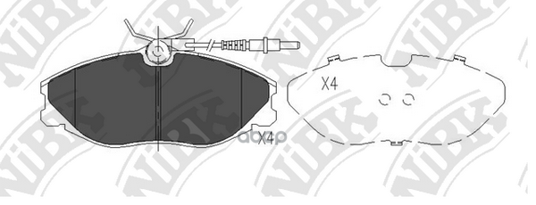 Колодки Тормозные Дисковые (С Датчиком Износа) Pn0303w NiBK арт. PN0303W