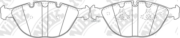 Колодки Тормозные Дисковые Bmw X5 4.4 2003 - 2006  Bmw 7 4.8 2005 - 2008  Bmw X5 4.4 2000 - 2003 NiBK арт. pn0336