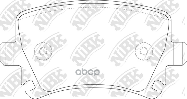 Колодки задние (AUDI A4 (B7), A6 (C6), SKODA OCTAVIA (1Z_), VW PASSAT (3C_, 36_)) PN0349 NiBK арт. PN0349