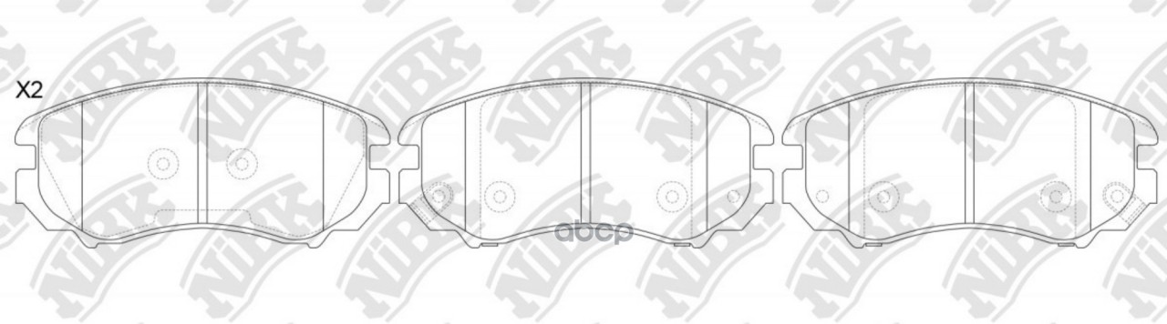 Колодки тормозные дисковые передние, Perfomance-Type NiBK арт. PN0377S