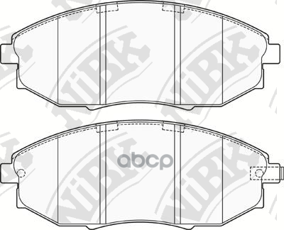 Колодки тормозные дисковые CHEVROLET EPICA 07-  PN0380 NiBK арт. PN0380