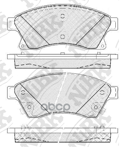 Колодки тормозные дисковые перед NiBK арт. PN0391
