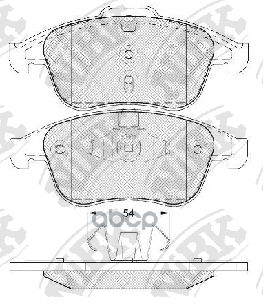 Колодки тормозные дисковые PN0393 NiBK арт. PN0393