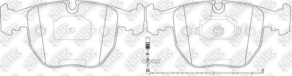 Колодки тормозные дисковые перед NiBK арт. PN0401W