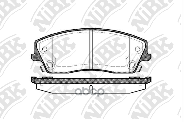 Колодки Тормозные Дисковые | Перед | NiBK арт. PN0423