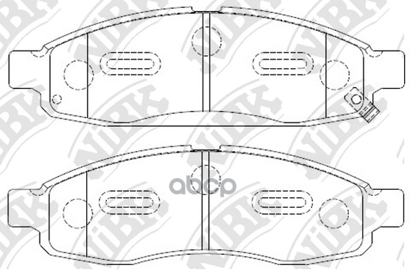 Колодки тормозные дисковые NI ARMADA 5.5 2003 - 2006 PN0428 NiBK арт. PN0428