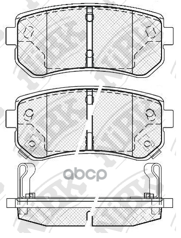 Колодки тормозные дисковые KIA SPORTAGE 2008 PN0436 NiBK арт. PN0436