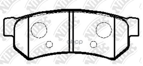 Колодки тормозные дисковые зад NiBK арт. PN0442