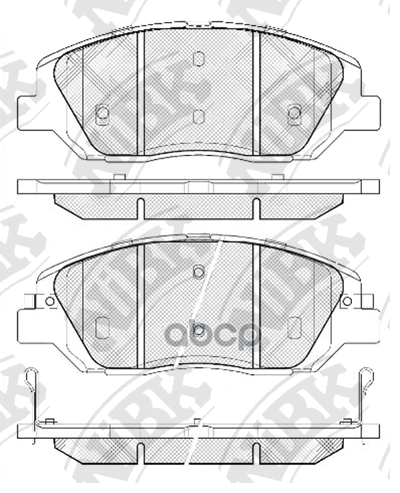 Колодки передние (HYUNDAI SANTA FE I-III, KIA SORENTO II, SSANYONG ACTYON II) PN0446 NiBK арт. PN0446