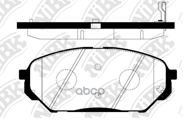 Колодки тормозные дисковые передн. HYUNDAI Veracruz 3.8L 06-  ix55 3.0L 17/18' 09- NiBK арт. pn0456