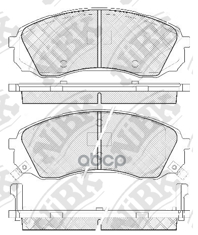 Колодки тормозные дисковые NiBK арт. PN0458