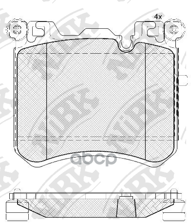 Pn0495-Nibk_колодки Дисковые!Передние Honda Accord 2.0-2.4I 07.08> NiBK арт. PN0495