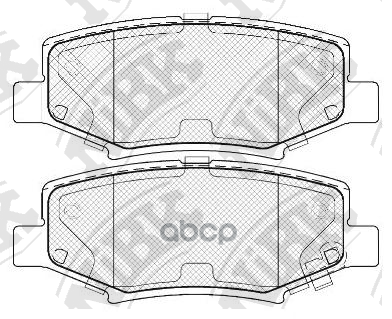 Колодки тормозные дисковые PN0497 NiBK арт. PN0497