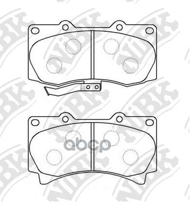 Колодки тормозные дисковые HUMMER H3 3.5L 05-, 5.3L 08- PN0498 NiBK арт. PN0498