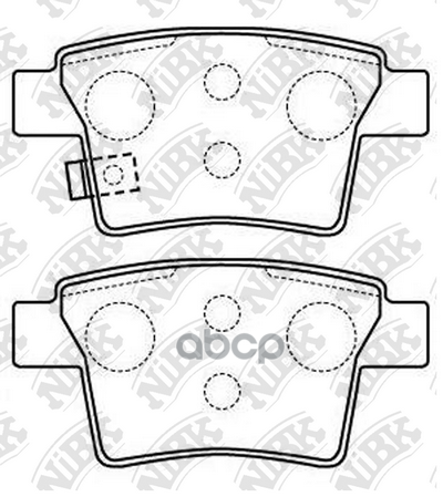 Колодки тормозные дисковые NiBK арт. PN0501