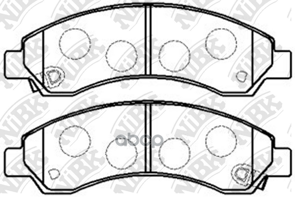 Колодки тормозные дисковые перед NiBK арт. PN0502