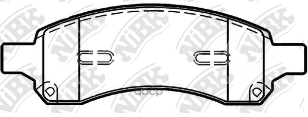 Колодки тормозные дисковые NiBK арт. PN0517